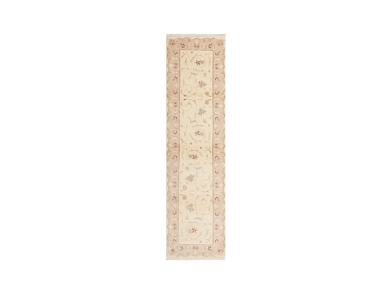 Tapis de couloir en laine 79x305 beige Darya