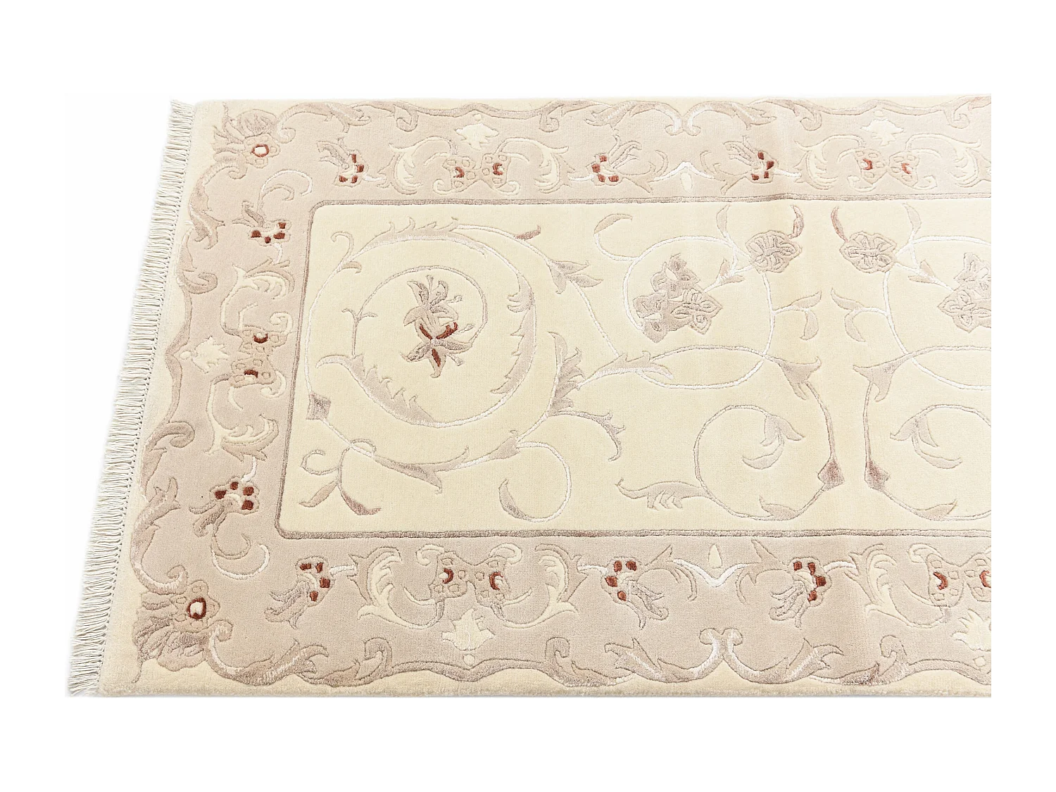 Tapis de couloir en laine 79x305 beige Darya