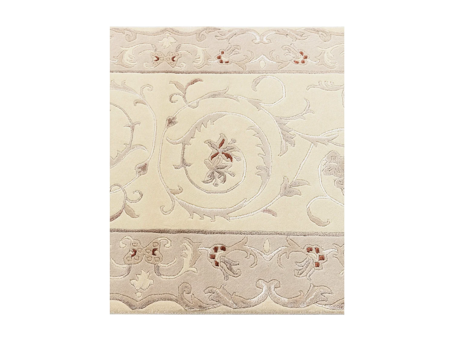 Tapis de couloir en laine 79x305 beige Darya
