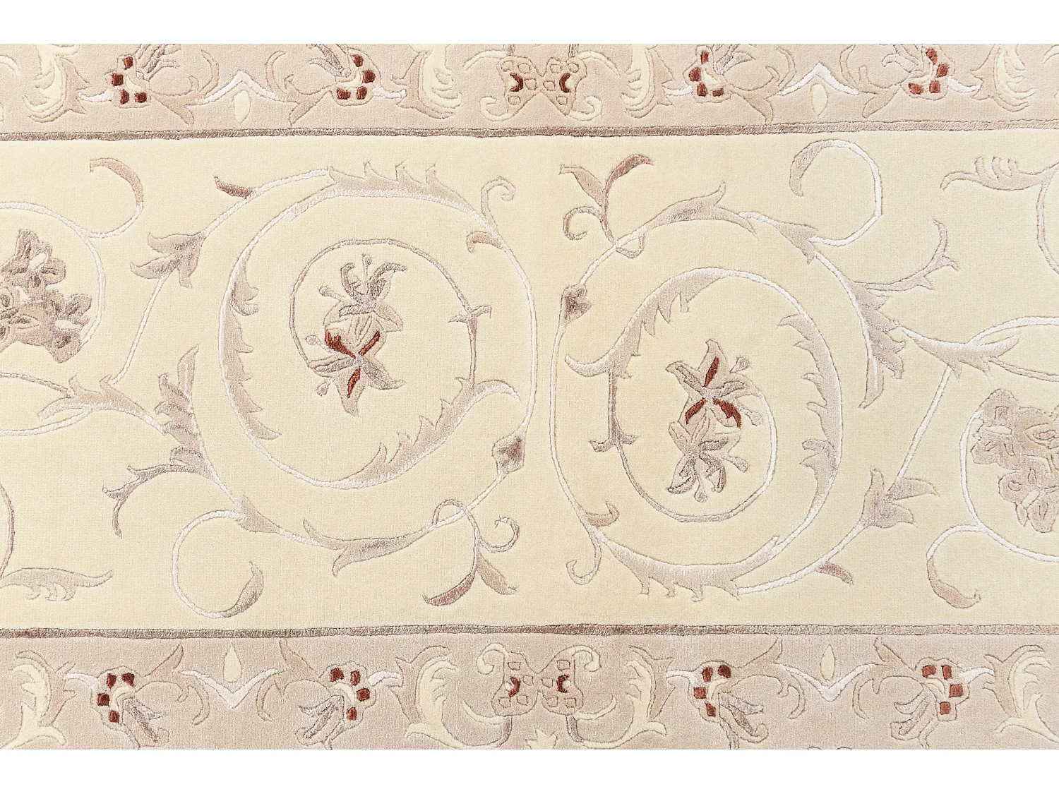 Tapis de couloir en laine 79x305 beige Darya