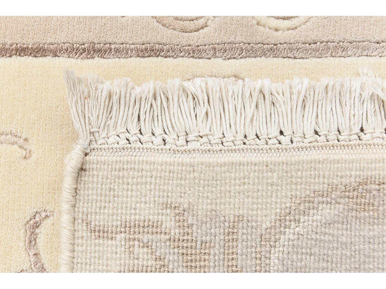 Tapis de couloir en laine 79x305 beige Darya