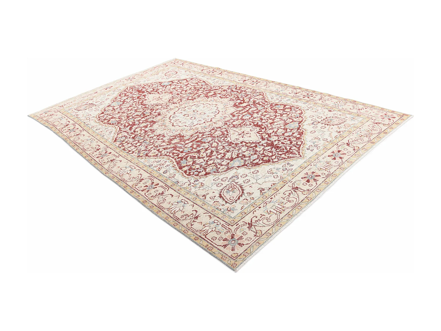 Tapis de laine 191x300 beige Ultra Vintage