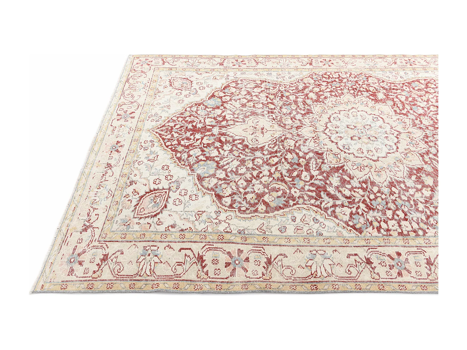 Tapis de laine 191x300 beige Ultra Vintage