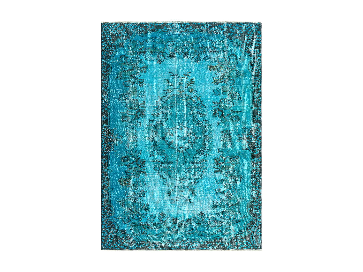 Tappeto in lana 170x244 Blu Ultra Vintage