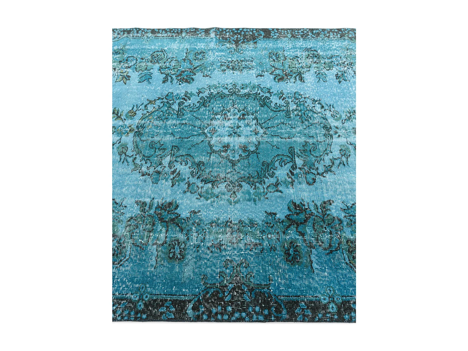 Tappeto in lana 170x244 Blu Ultra Vintage