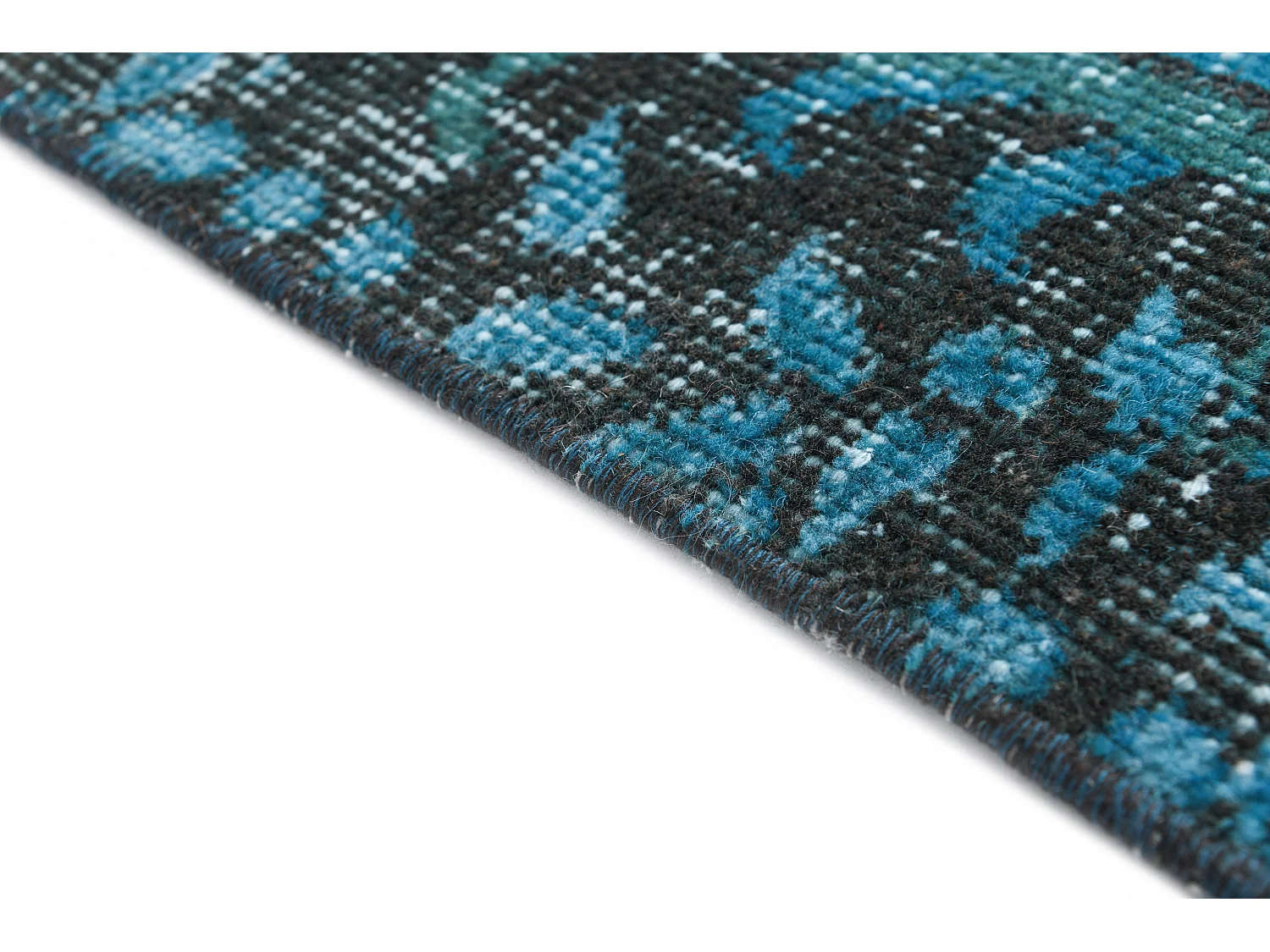 Tappeto in lana 170x244 Blu Ultra Vintage