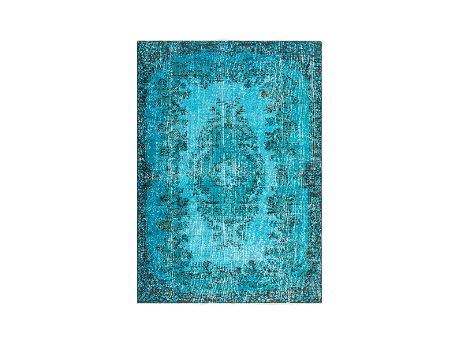 Tapis de laine 170x244 Bleu Ultra Vintage