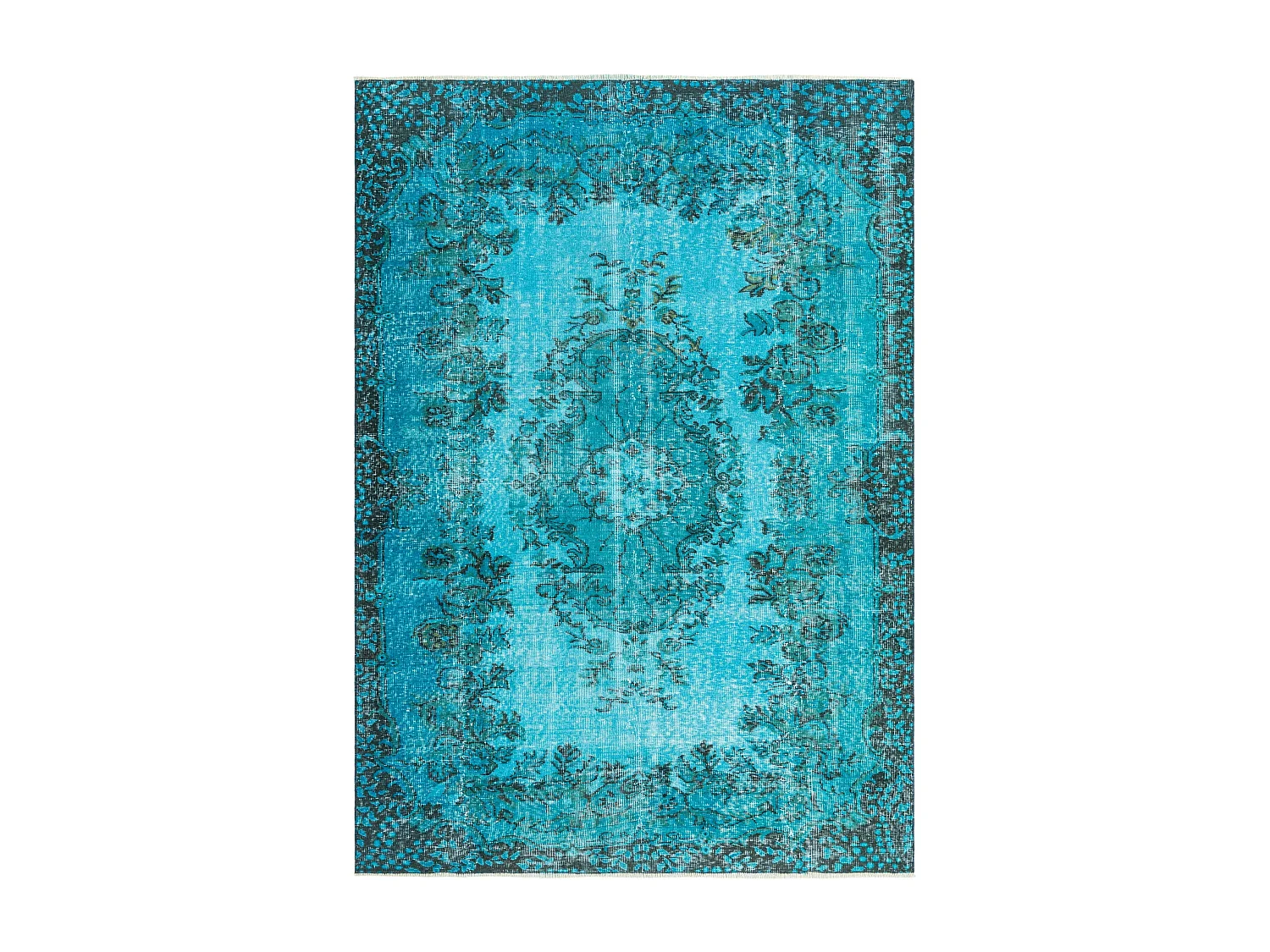 Tappeto in lana 170x244 Blu Ultra Vintage
