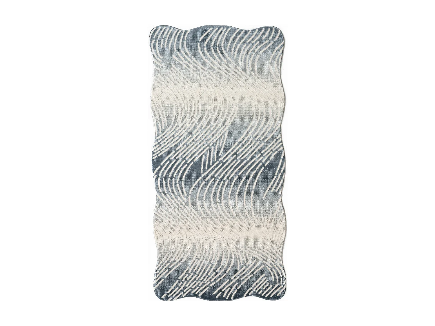 Teppich 80x150 Blau Royal Wavy