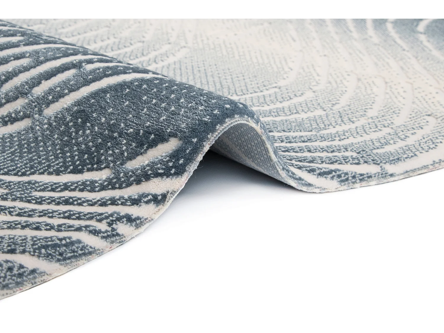 Teppich 80x150 Blau Royal Wavy