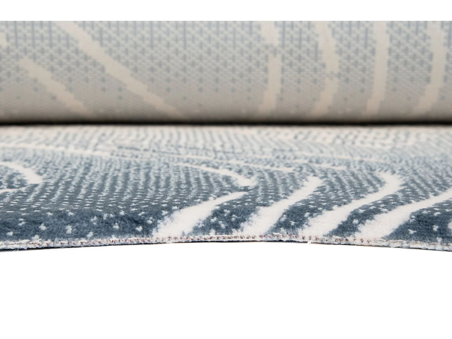 Teppich 80x150 Blau Royal Wavy