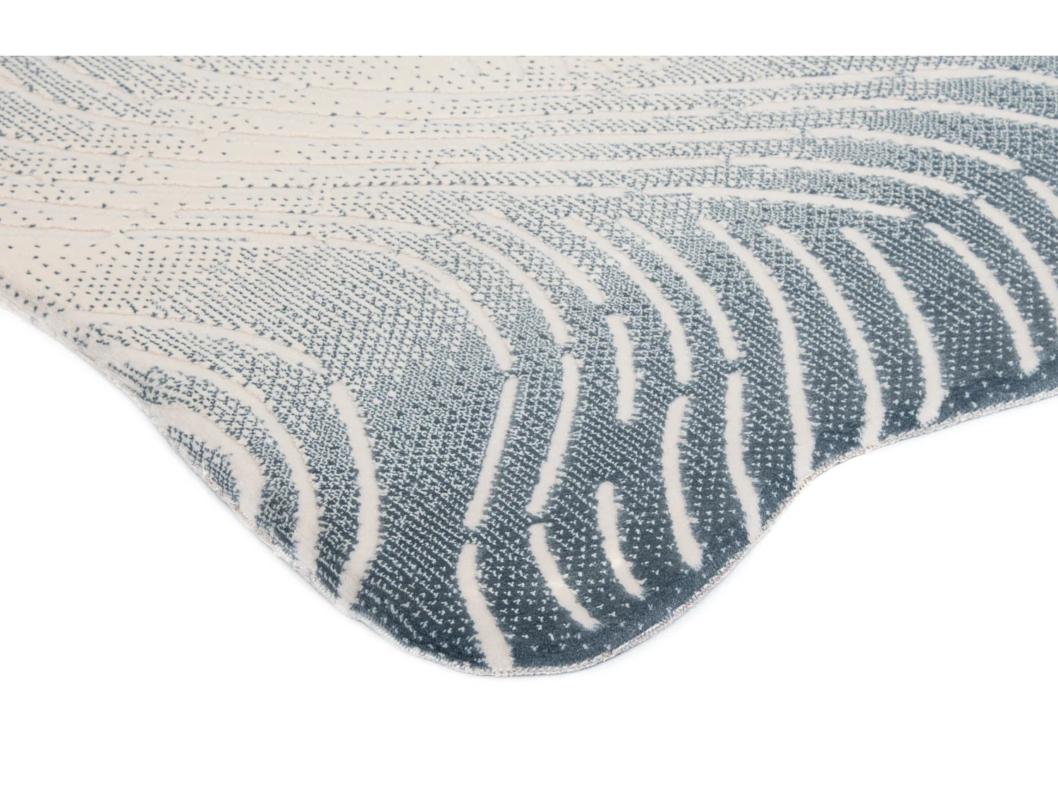 Teppich 80x150 Blau Royal Wavy