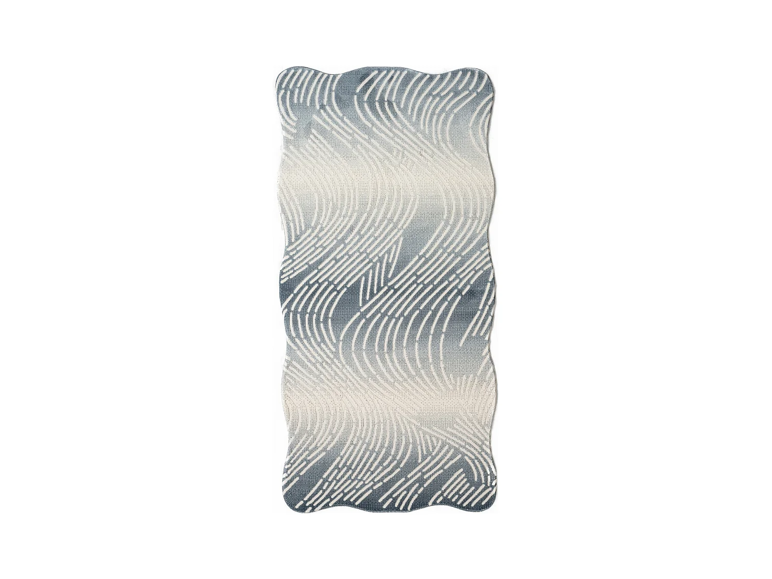 Tapis 80x150 Bleu Royal Wavy