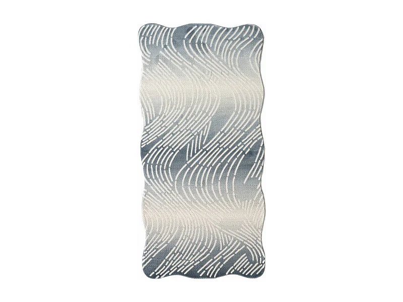 Tapis 80x150 Bleu Royal Wavy