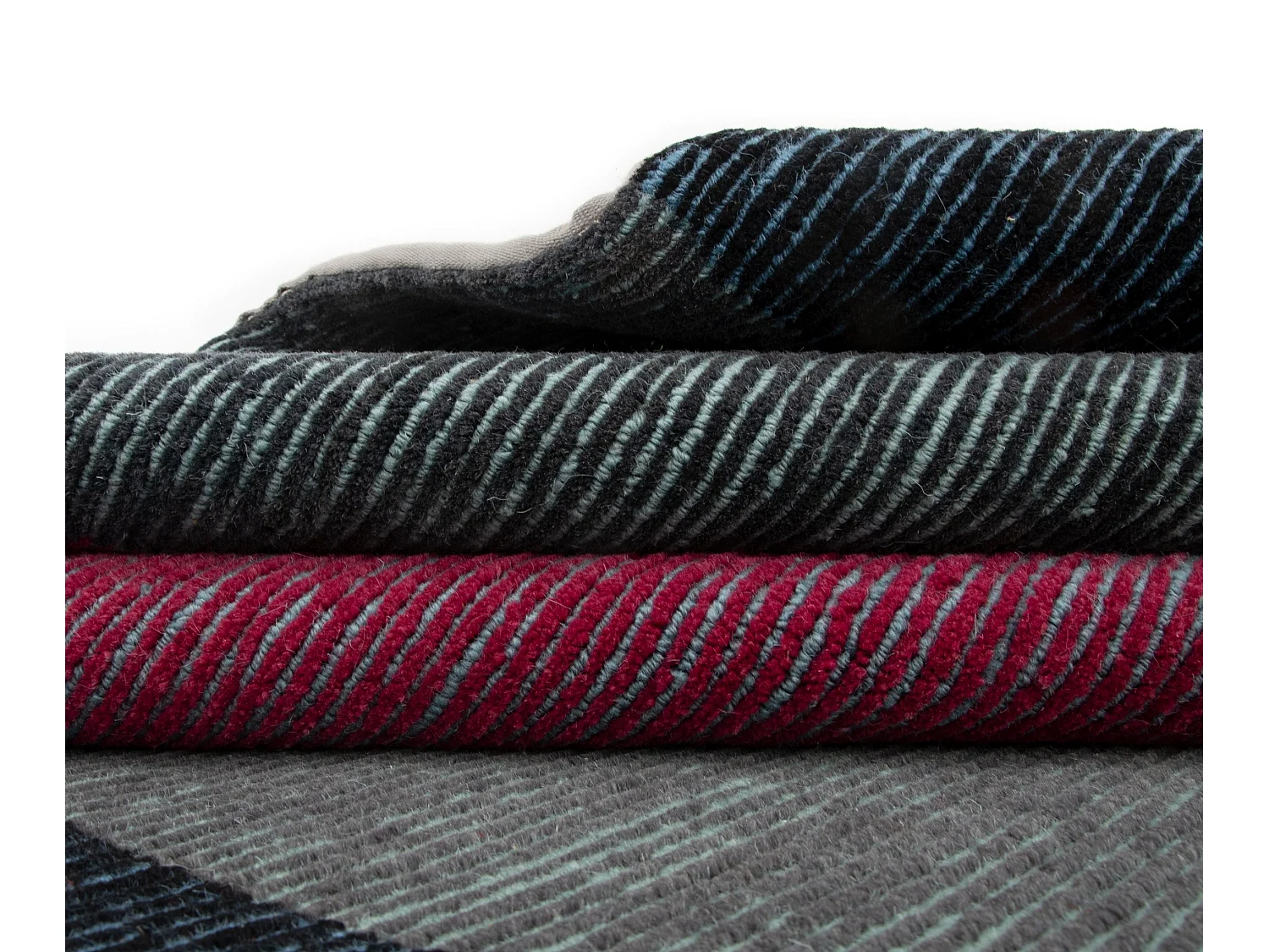 Tapis de laine 185x251 Bleu Modern Farona