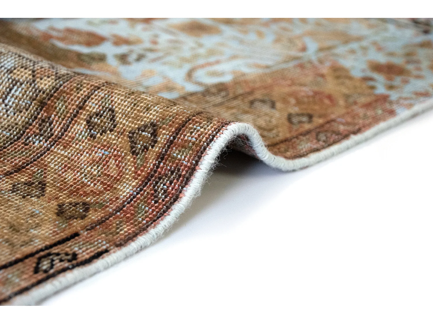 Tappeto in lana 96x148 Blu Vintage Royal