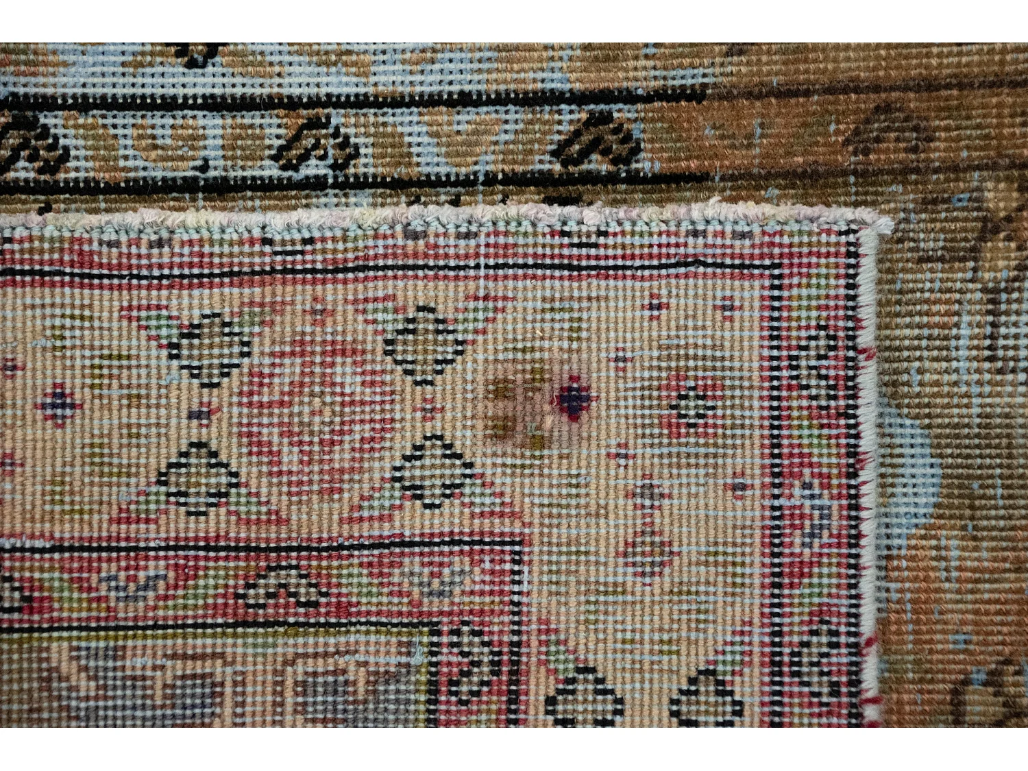 Tappeto in lana 96x148 Blu Vintage Royal