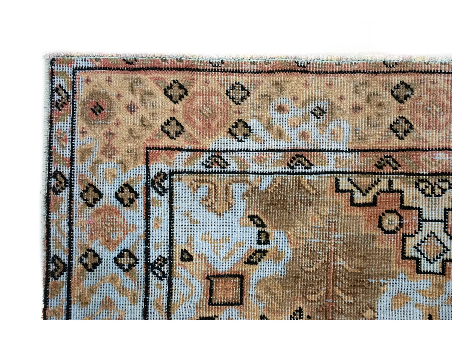 Tappeto in lana 96x148 Blu Vintage Royal