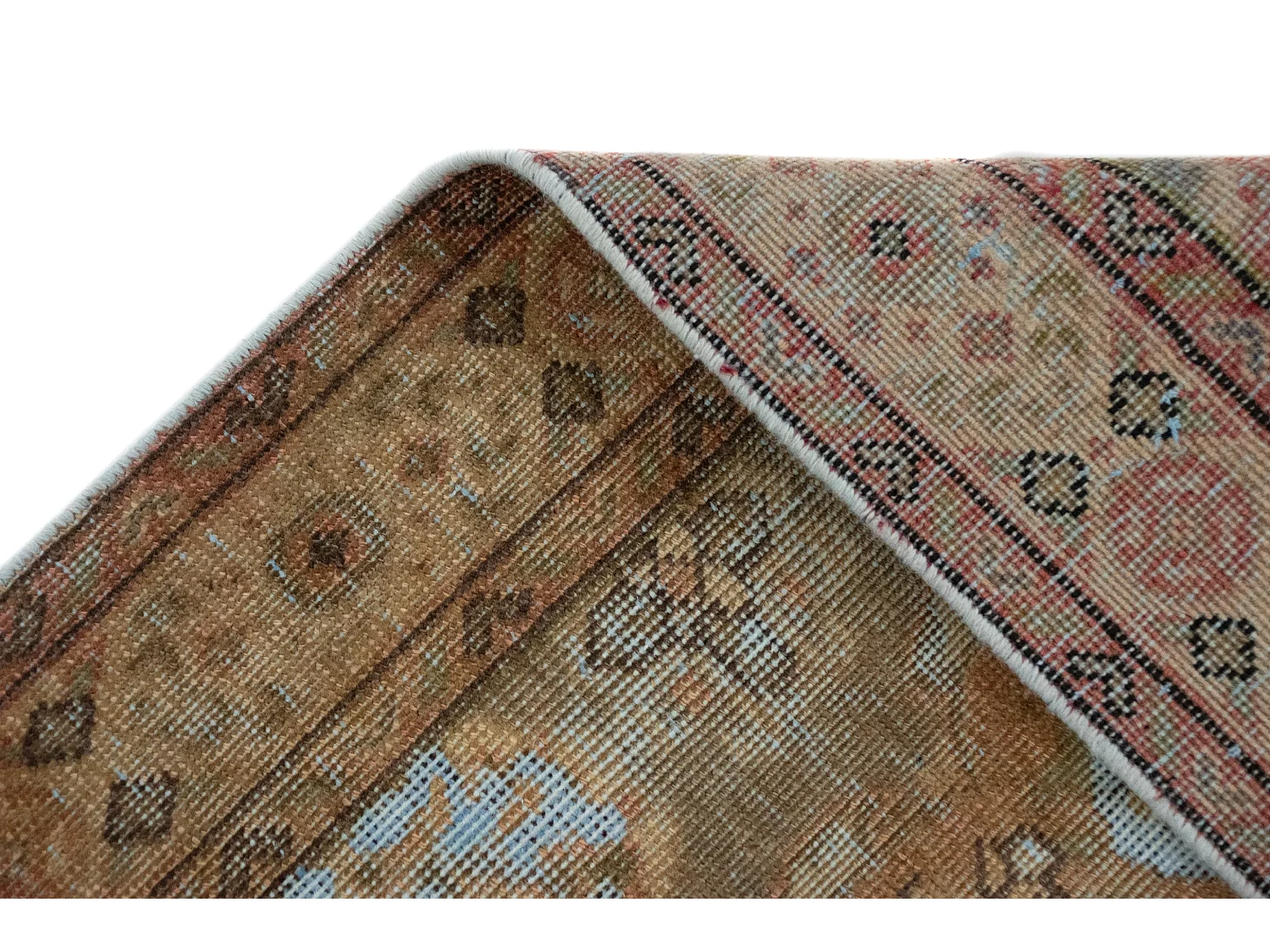 Tapis de laine 96x148 Bleu Vintage Royal