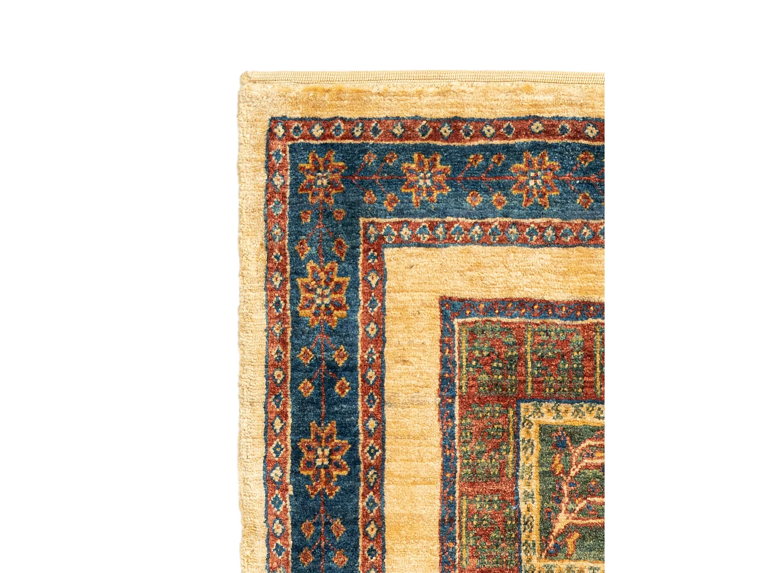 Tapis de couloir en laine 84x204 beige Kashkuli