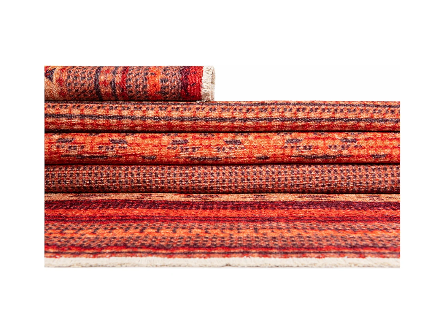 Tapis 65x120 orange Kriens Makaha