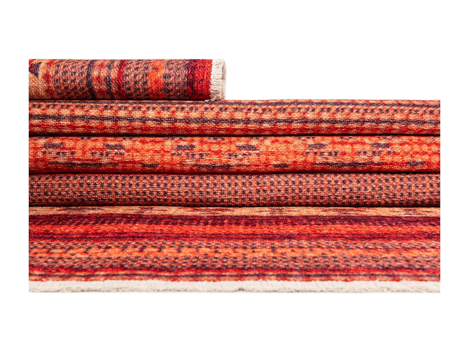 Tapis 65x120 orange Kriens Makaha