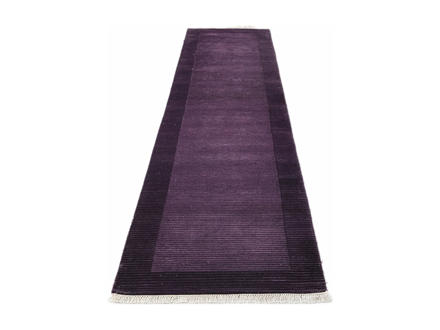 Tapis de couloir en laine 79x396 Violet Darya