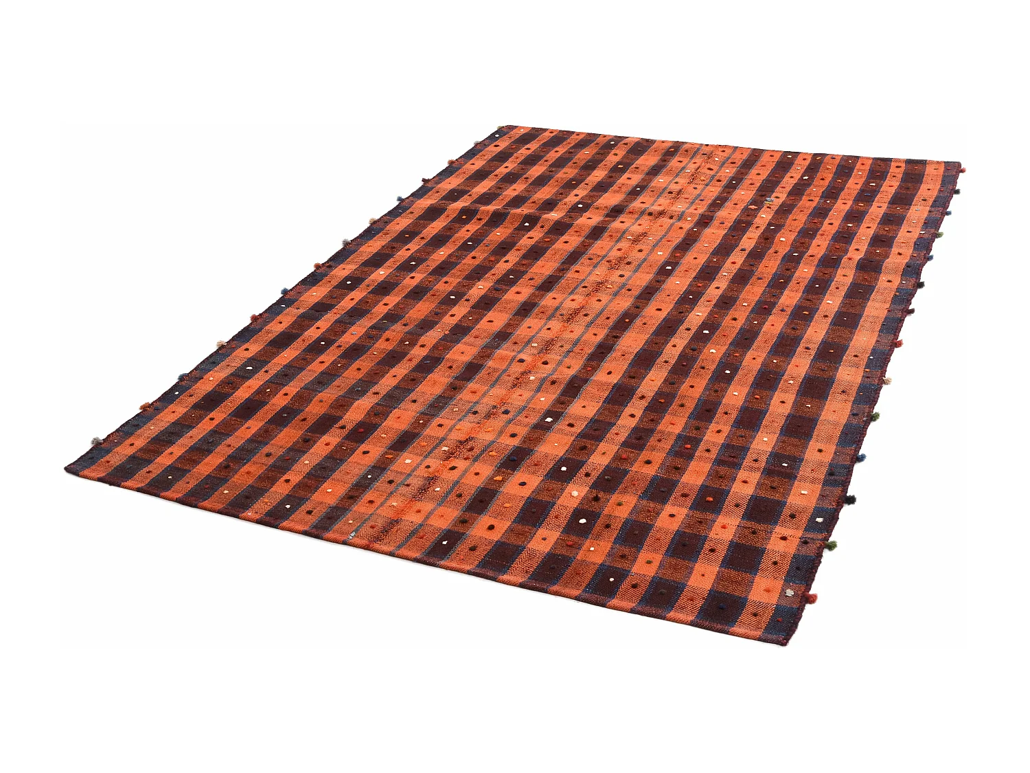 Tapis de laine 160x232 orange Jajim