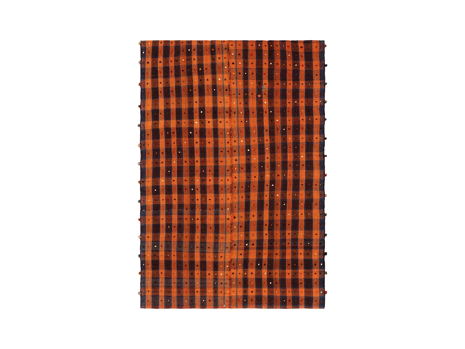 Tapis de laine 160x232 orange Jajim