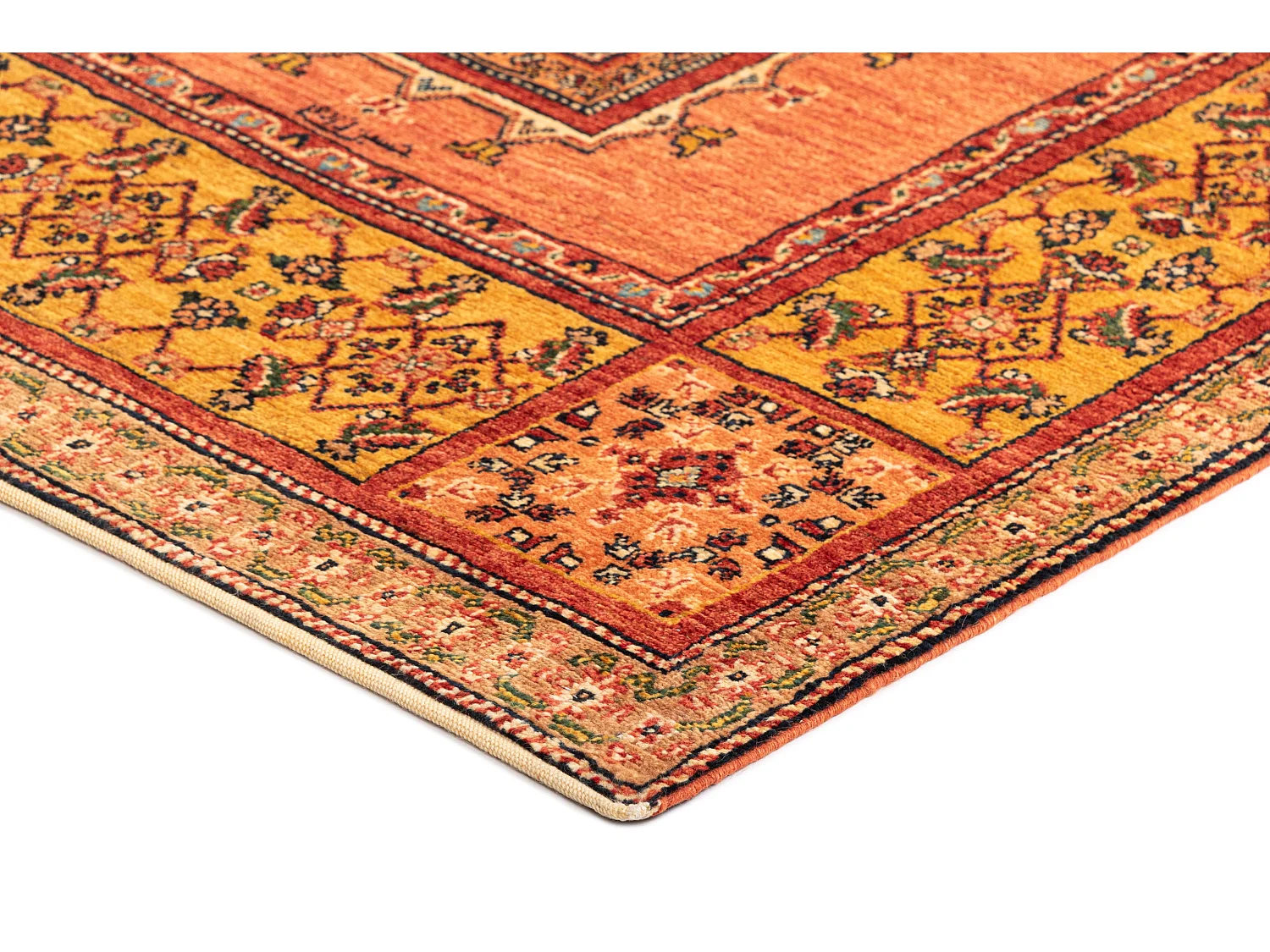 Wollteppich 111x164 Rosa Kashkuli