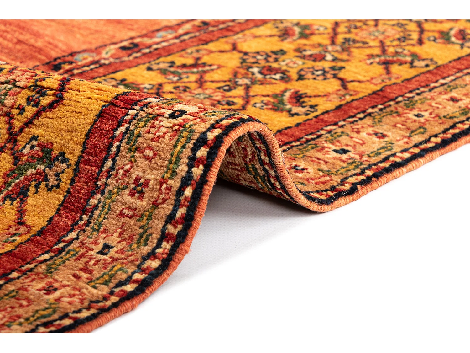 Tapis de laine 111x164 rose Kashkuli