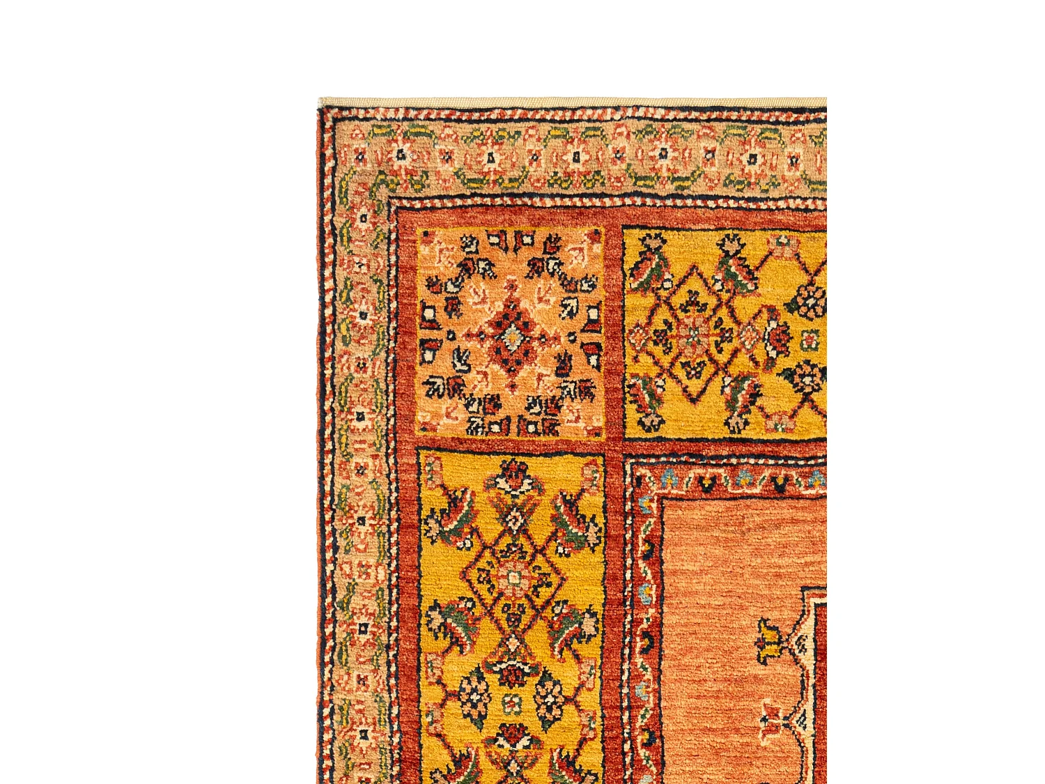 Tapis de laine 111x164 rose Kashkuli