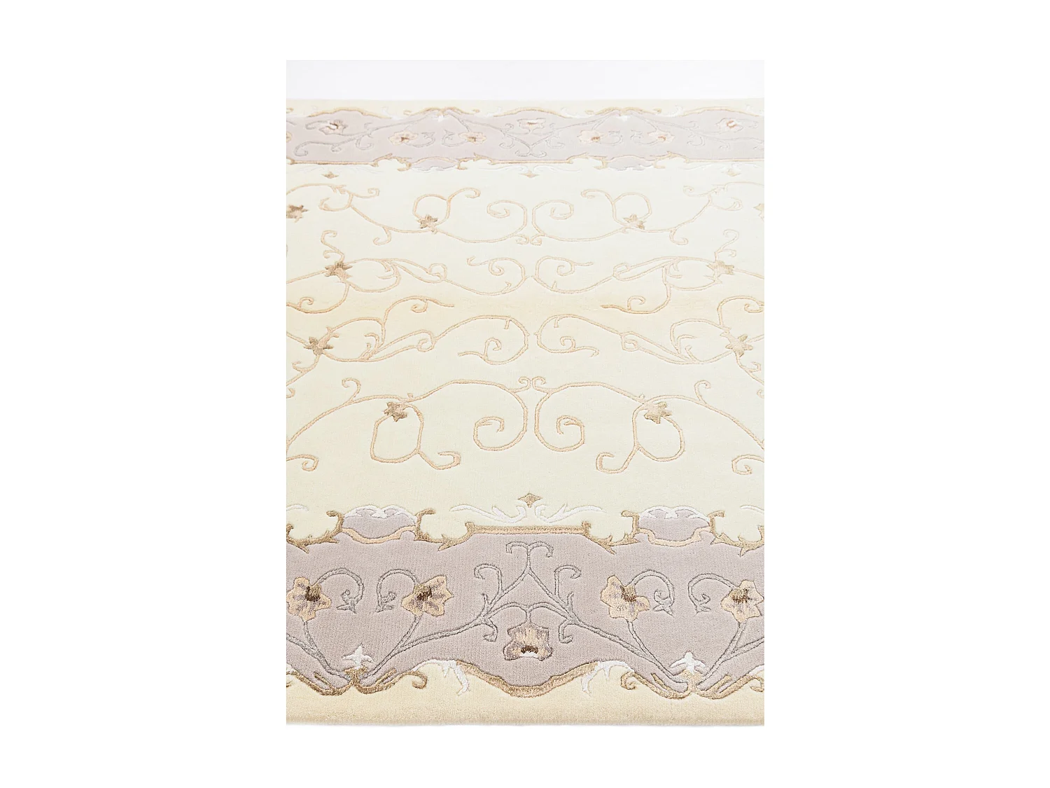Tapis de laine 155x198 beige Darya
