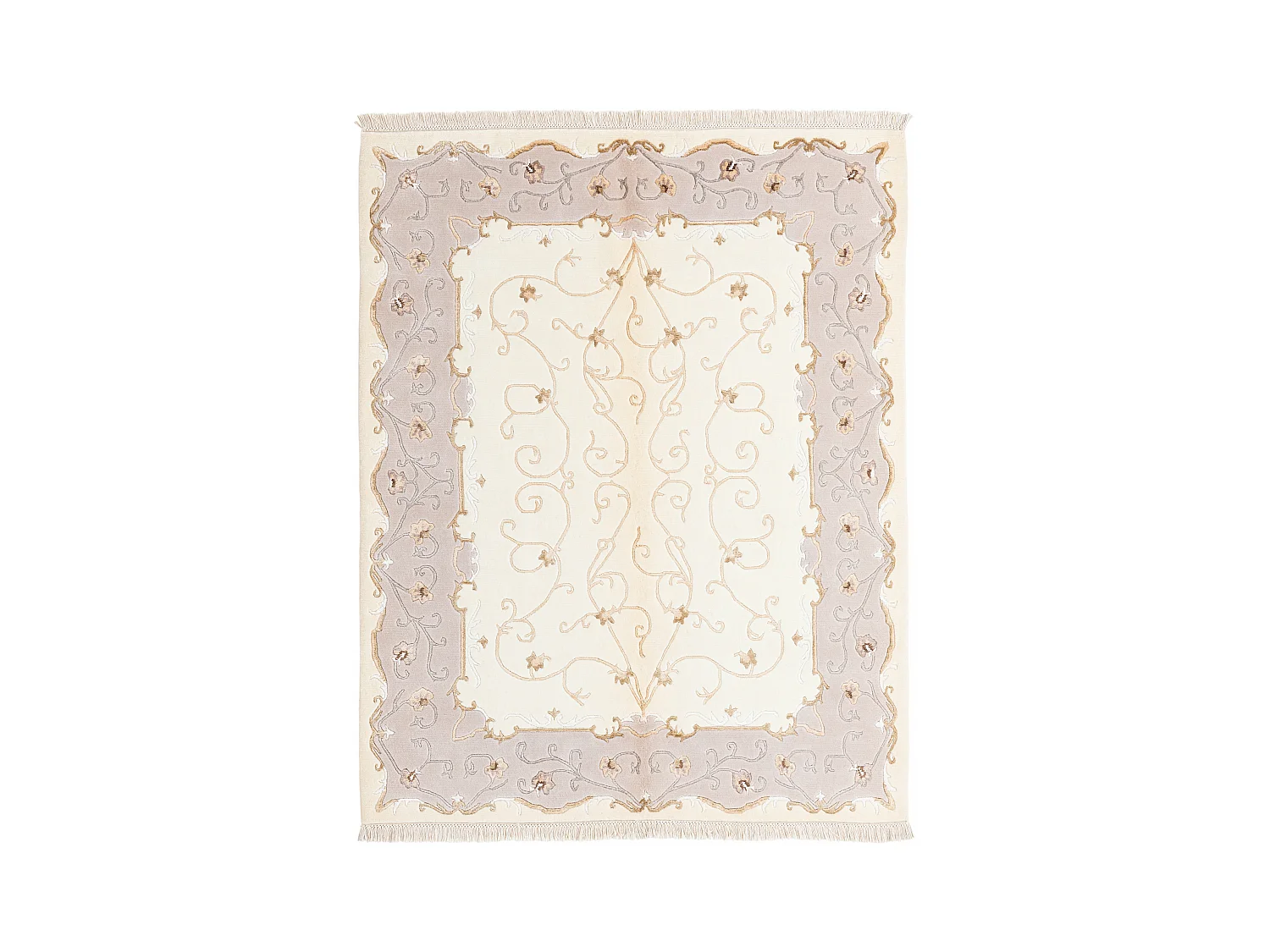 Wollteppich 155x198 Beige Darya