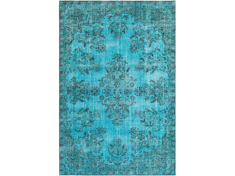 Tapis de laine 203x307 Bleu Ultra Vintage