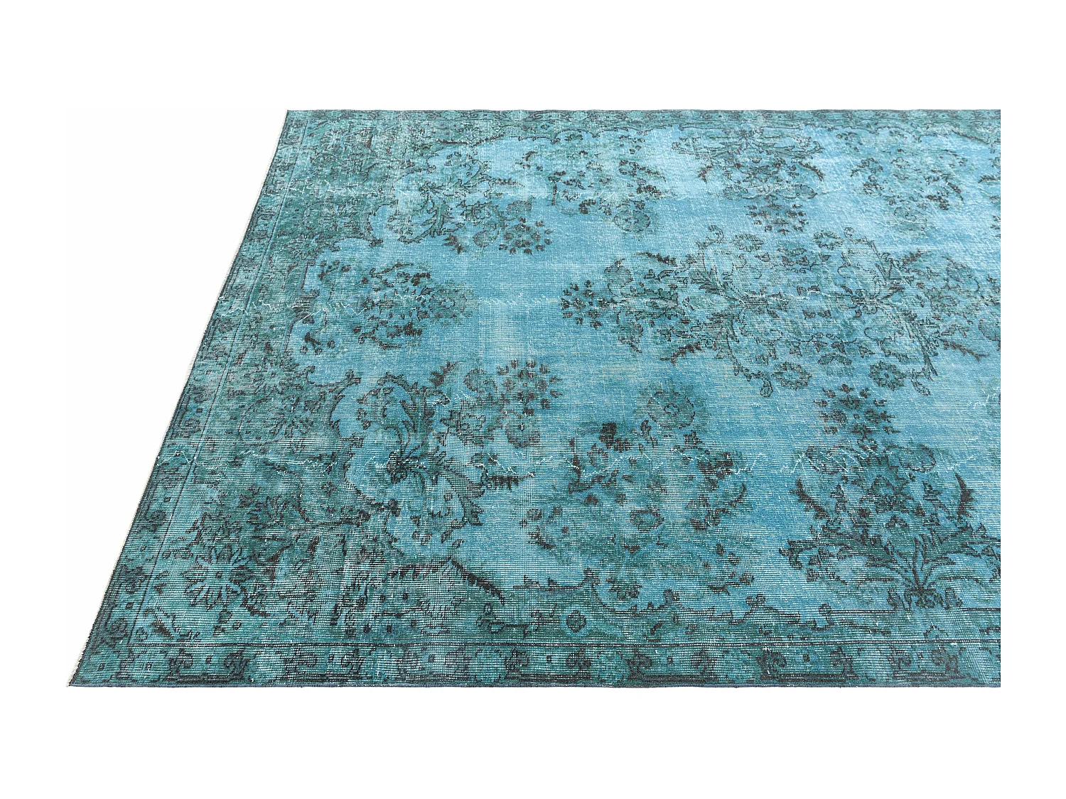 Tappeto in lana 203x307 Blu Ultra Vintage