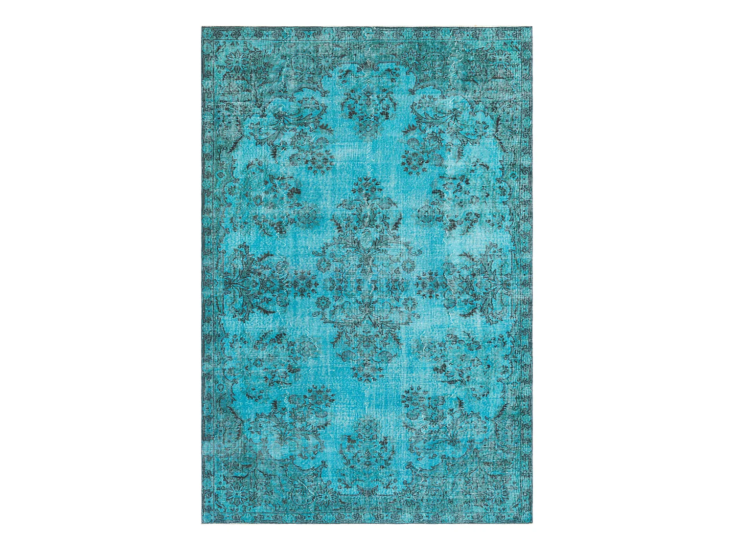 Tapis de laine 203x307 Bleu Ultra Vintage