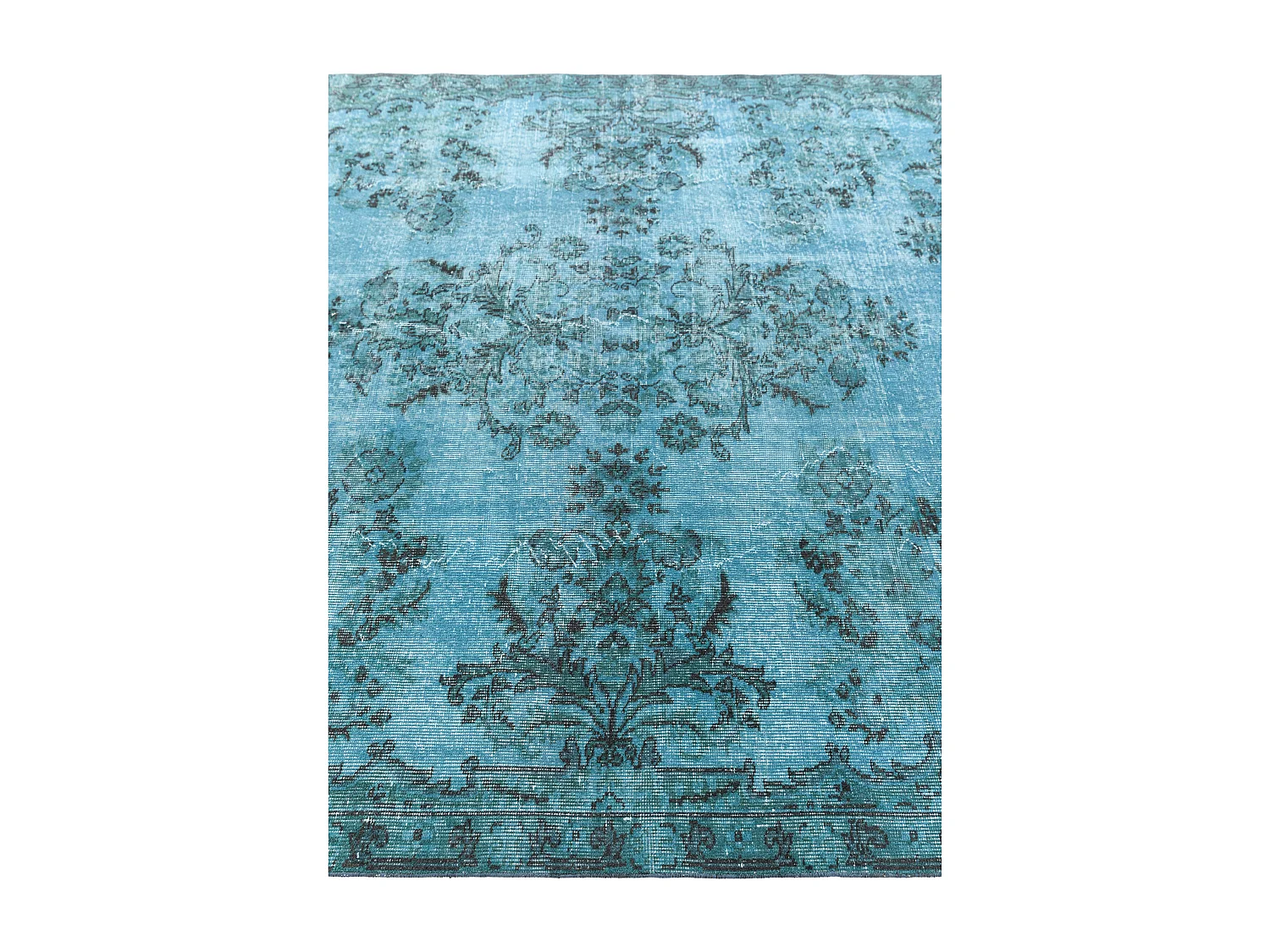 Tapis de laine 203x307 Bleu Ultra Vintage