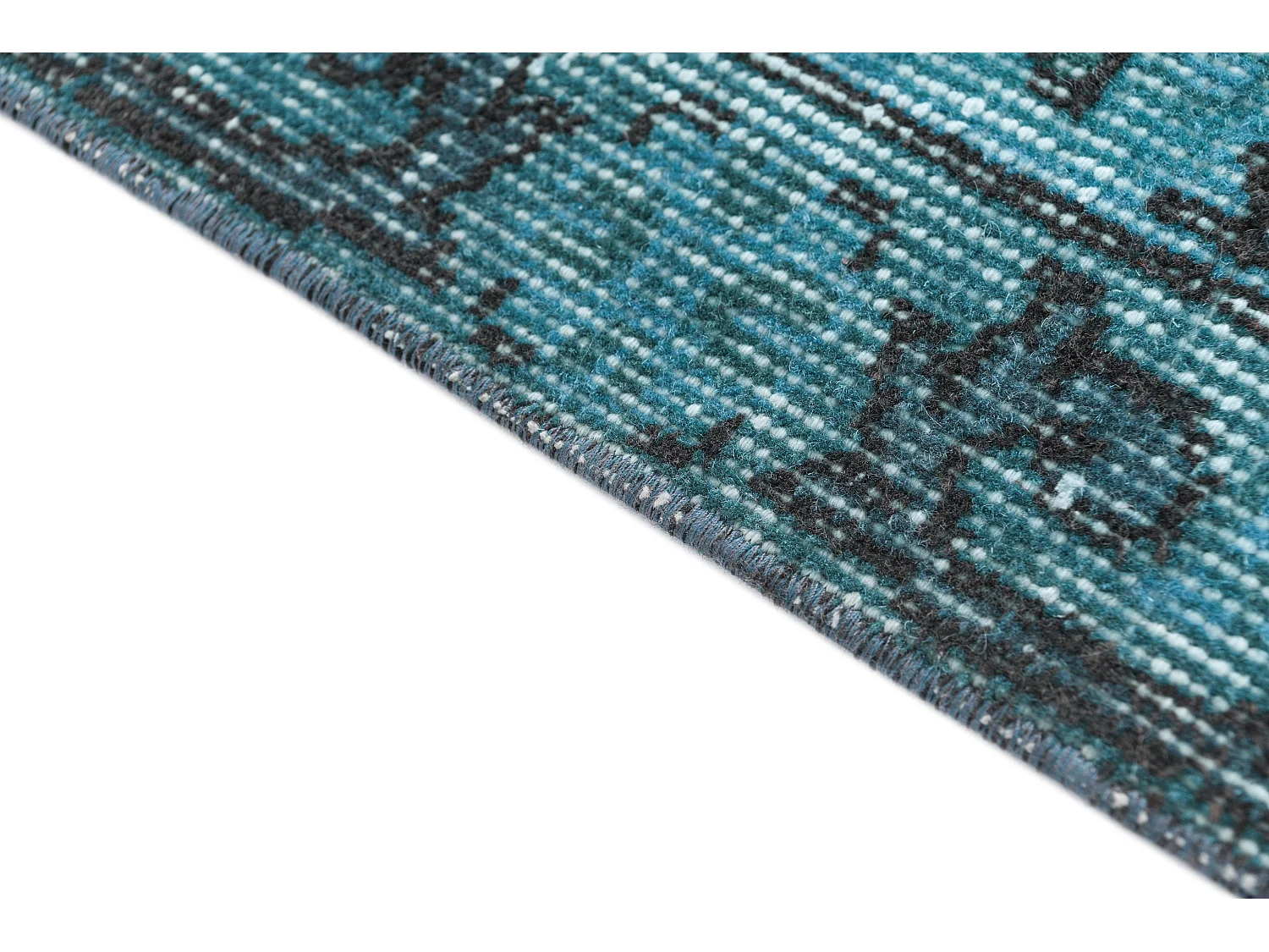 Tapis de laine 203x307 Bleu Ultra Vintage