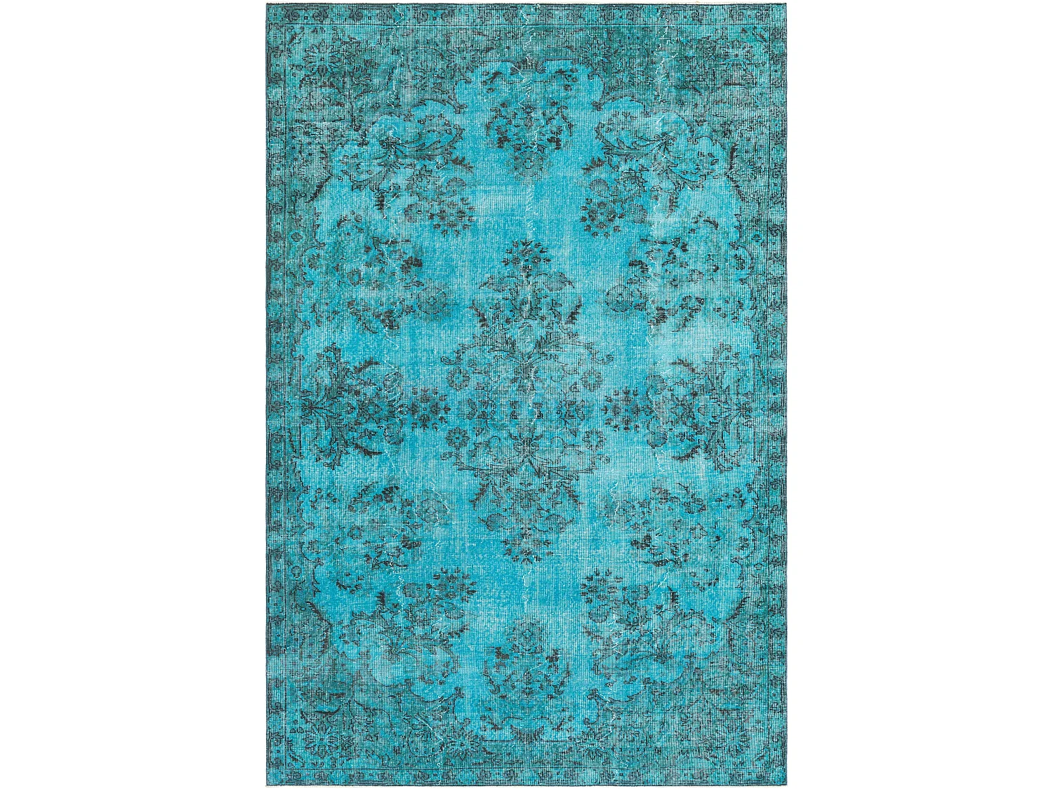 Tapis de laine 203x307 Bleu Ultra Vintage