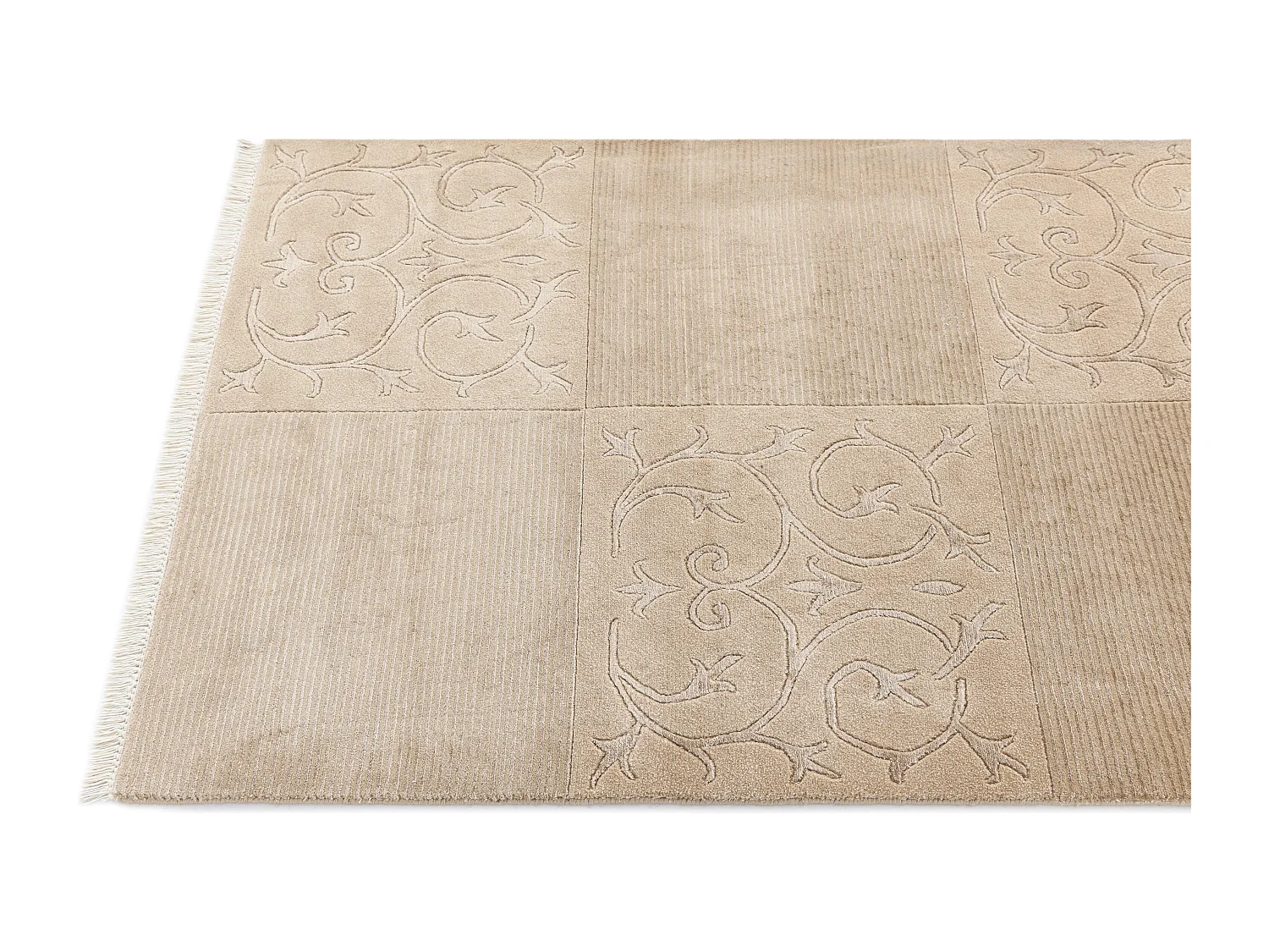 Tappeto per corridoio in lana 102x300 marrone Darya