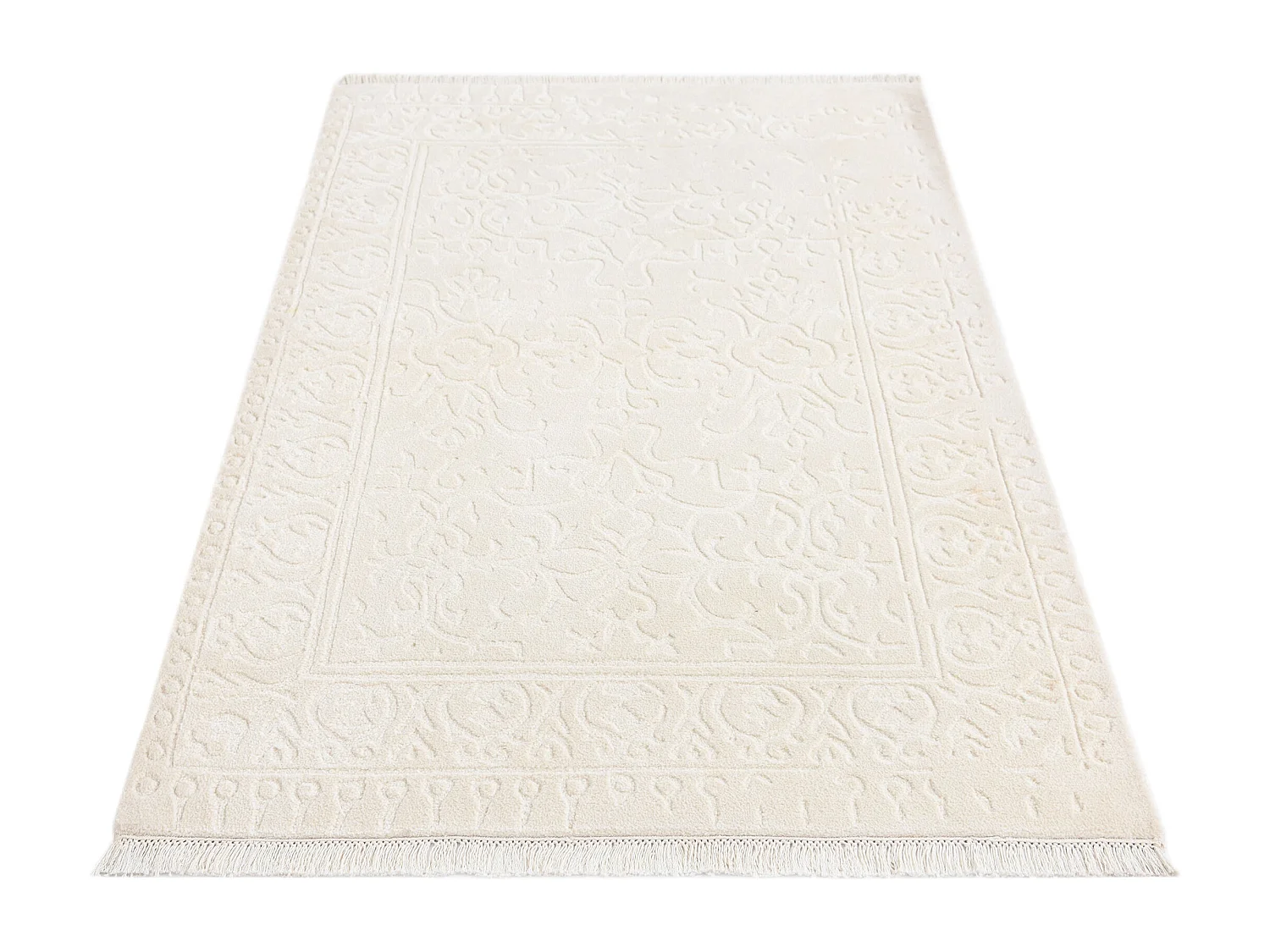 Wollteppich 99x152 Beige Darya