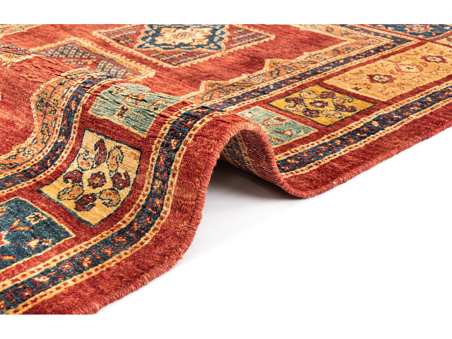 Tapis de laine 112x158 rouge Kashkuli