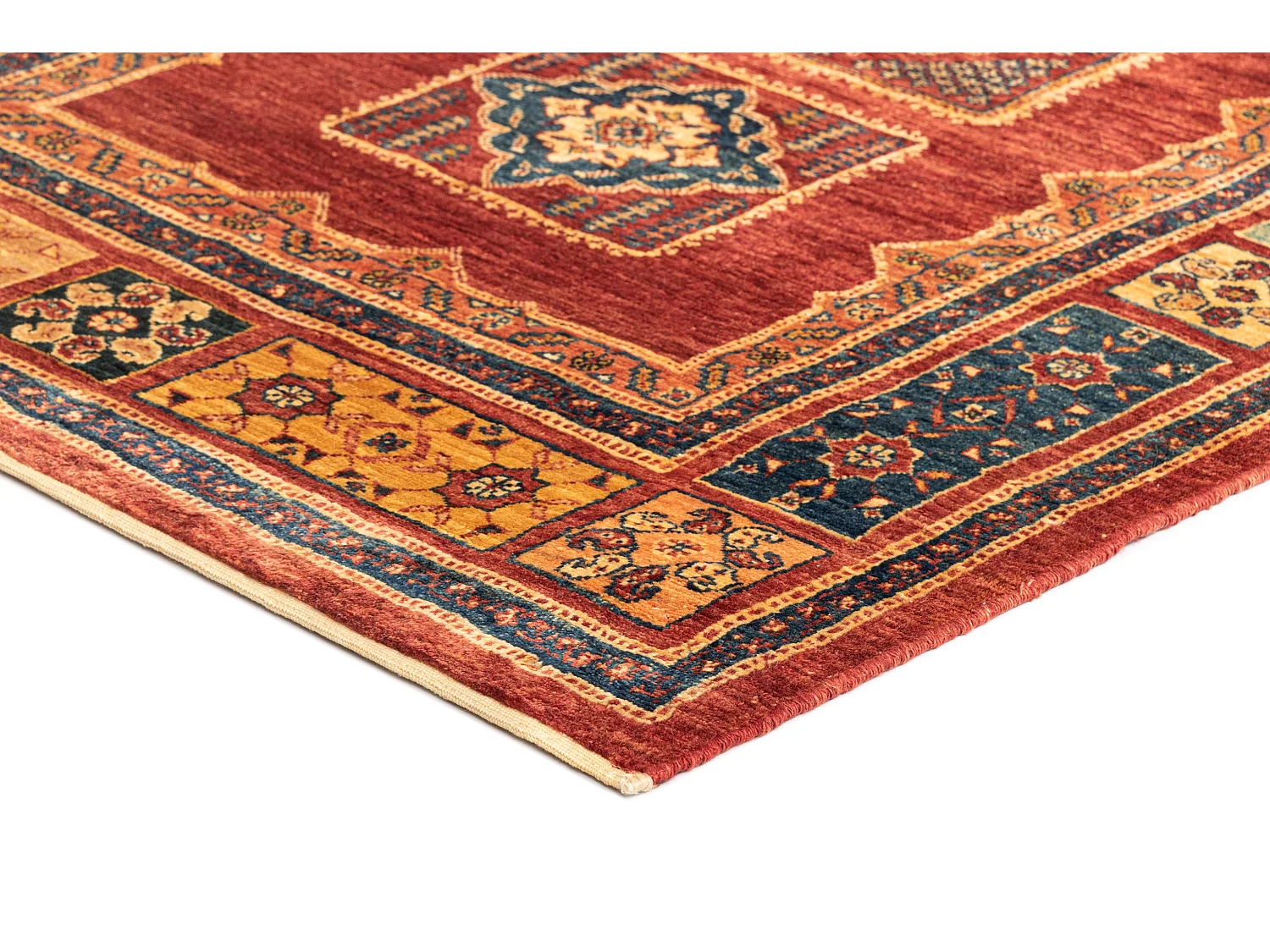Tapis de laine 112x158 rouge Kashkuli