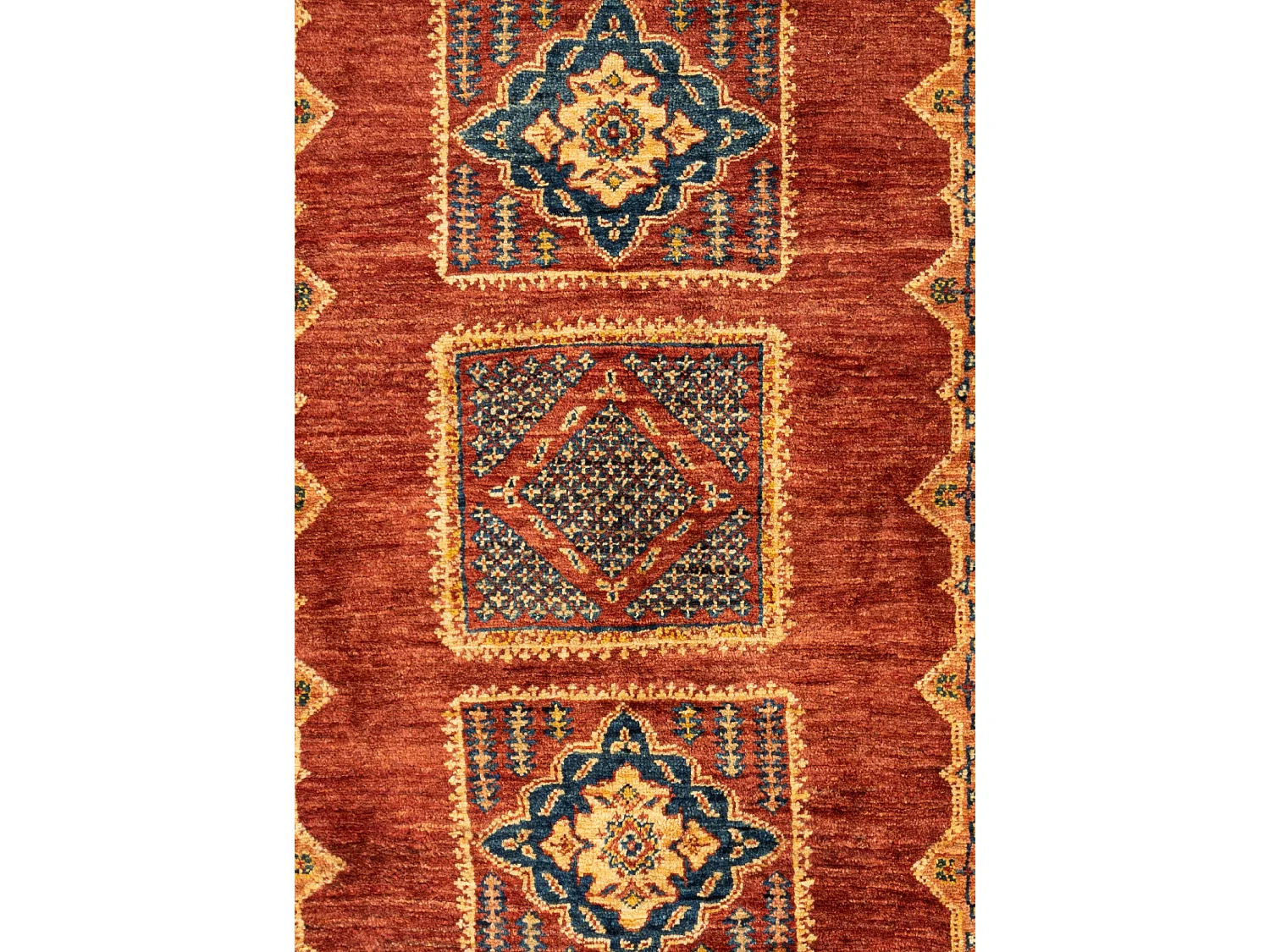 Tapis de laine 112x158 rouge Kashkuli