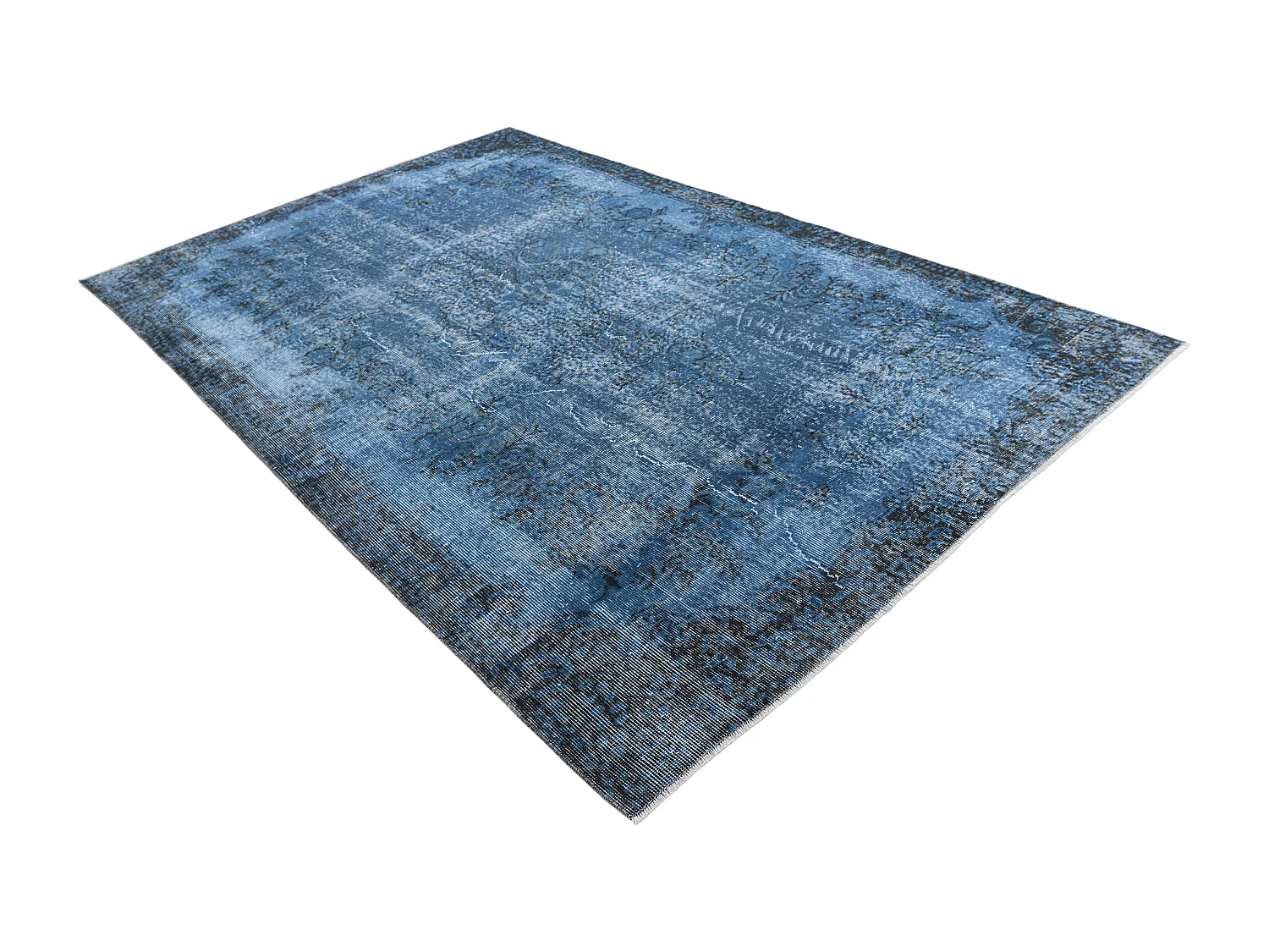 Wollteppich 178x282 Blau Ultra Vintage