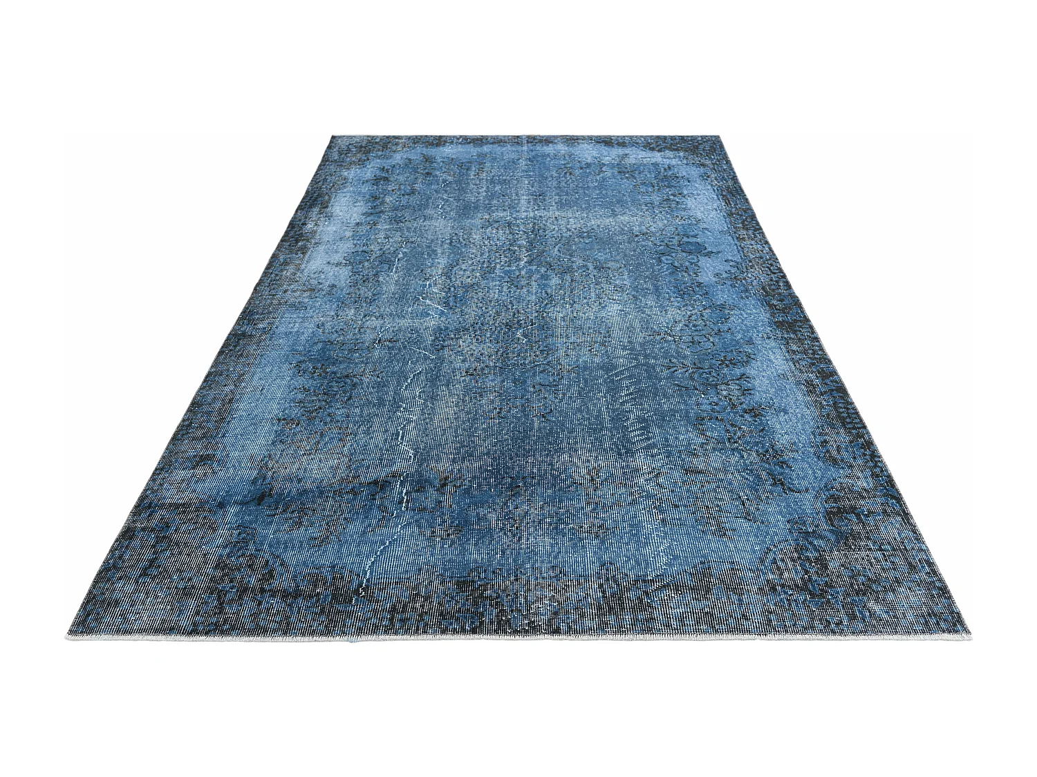 Wollteppich 178x282 Blau Ultra Vintage