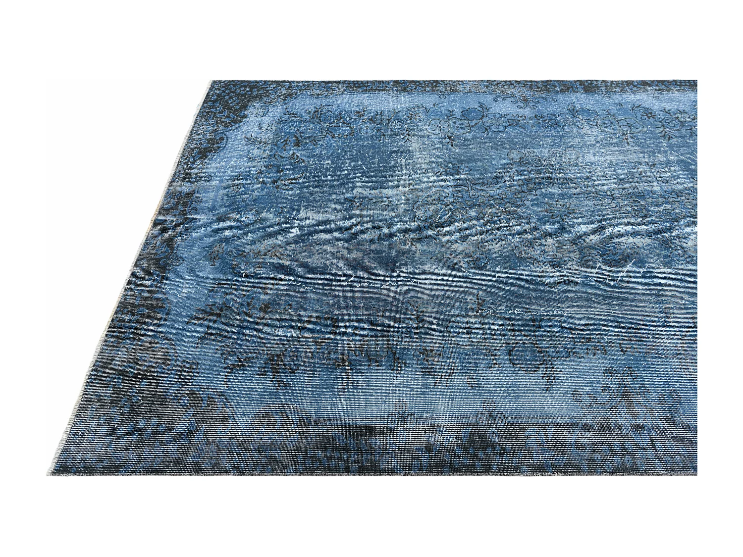 Wollteppich 178x282 Blau Ultra Vintage