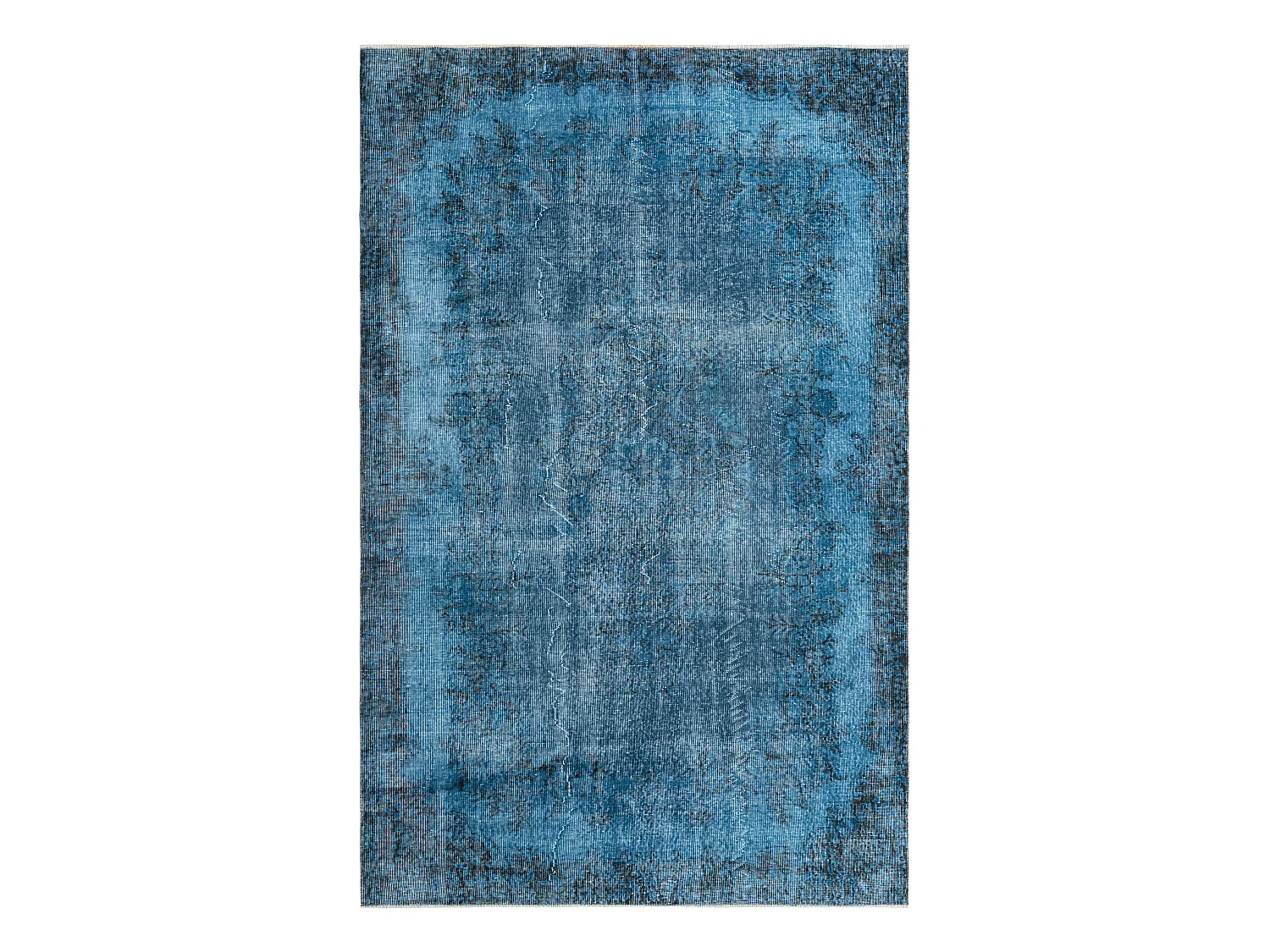 Tapis de laine 178x282 Bleu Ultra Vintage