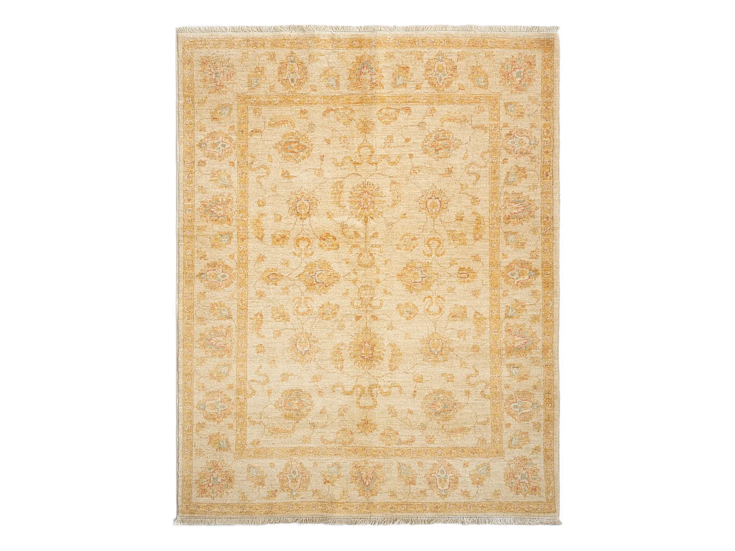 Wollteppich 151x193 Beige Kaizar